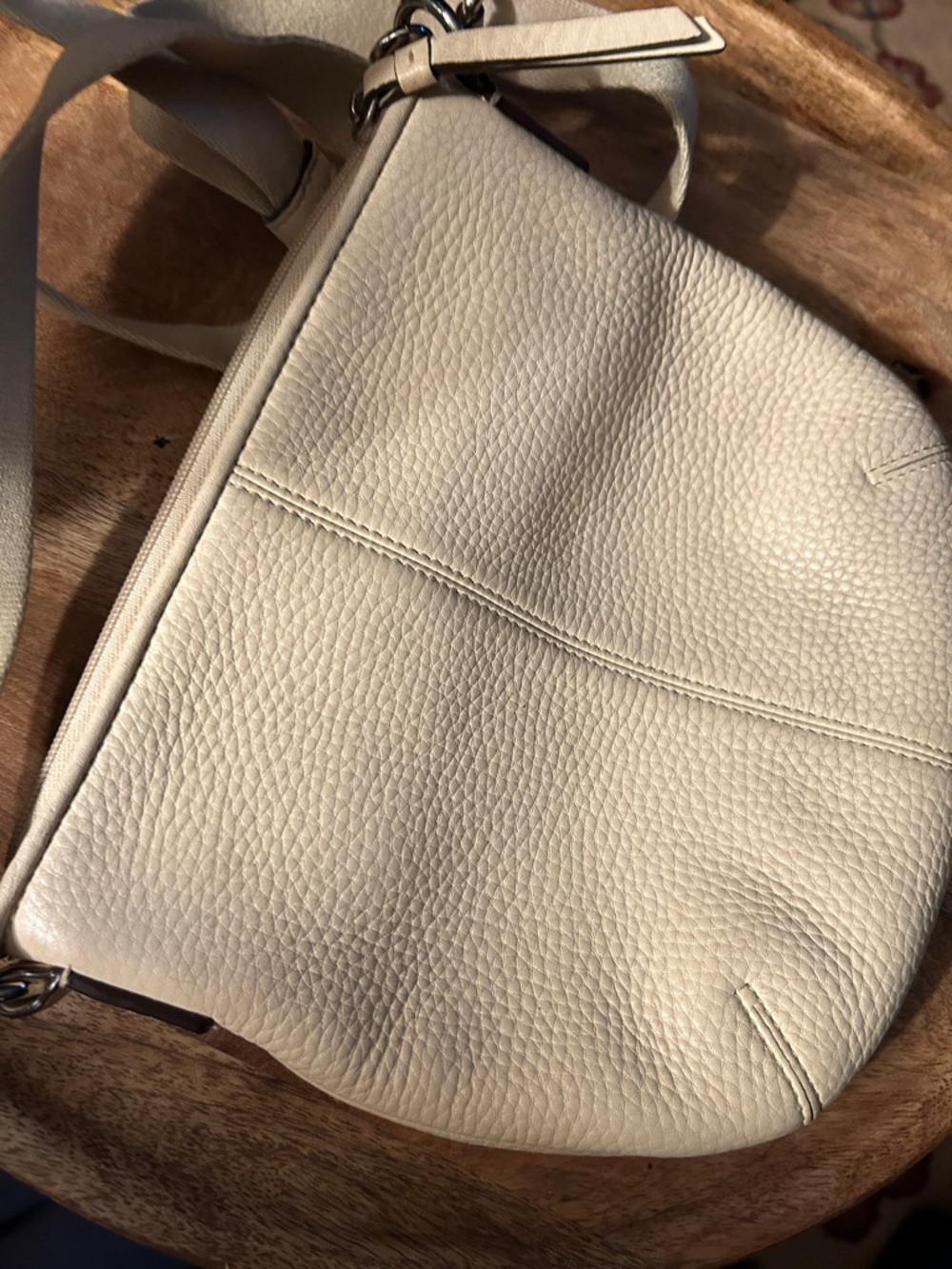 Coach Cream Pebbled Leather Shoulder Crossbody - Picture 2 of 8